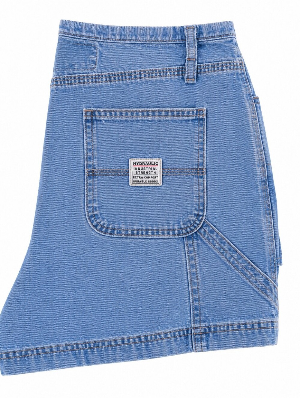 Vintage Y2K Low Rise Denim Carpenter Shorts Hammer Loop